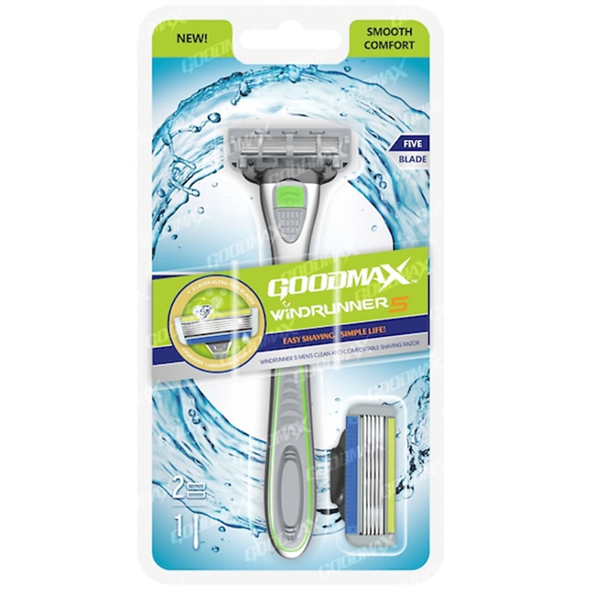 Бритвенные станки GOODMAX Мужская бритва со сменными кассетами ...