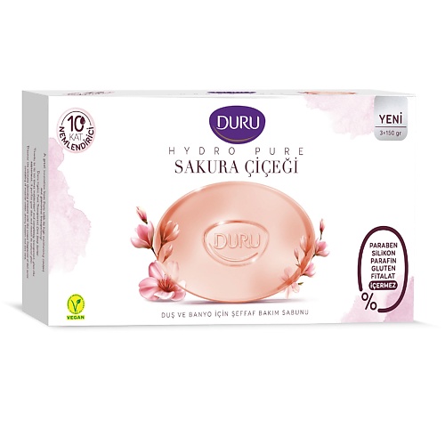 DURU Косметическое мыло CRYSTAL Hydro Pure Sakura 450.0, Косметическое мыло CRYSTAL Hydro Pure Sakura
DURU Косметическое мыло CRYSTAL Hydro Pure Sakura 450.0, Косметическое мыло CRYSTAL Hydro Pure Sakura