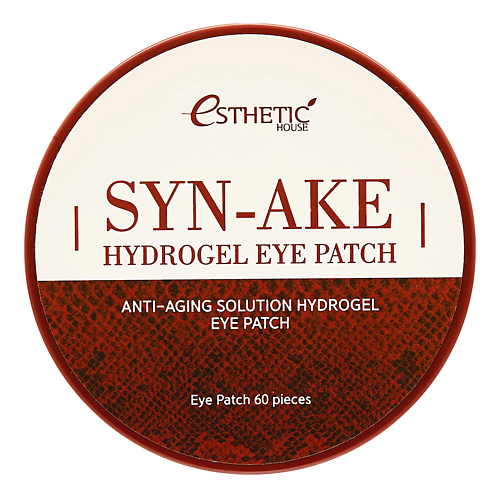 фото Esthetic house гидрогелевые патчи для глаз змеиный пептид syn-ake hydrogel eye patch 60