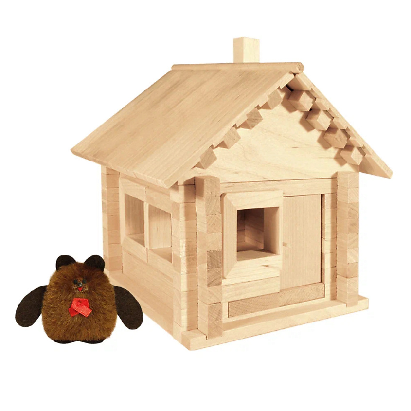 Игрушки PELSI Конструктор для детей "Избушка теремок с куклой" – купить ...