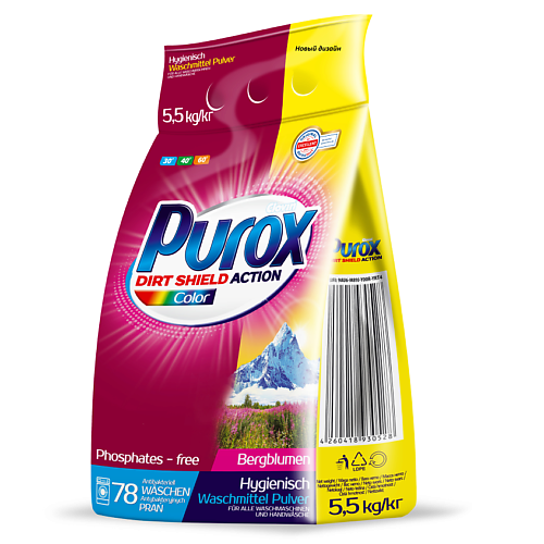 PUROX Universal Универсальный стиральный порошок 5500, Universal Универсальный стиральный порошок
PUROX Universal Универсальный стиральный порошок 5500, Universal Универсальный стиральный порошок