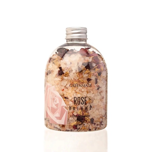 GREENMADE Соль для ванн Роза Rose Dreams с лепестками розы 500.0, Соль для ванн Роза Rose Dreams с лепестками розы
GREENMADE Соль для ванн Роза Rose Dreams с лепестками розы 500.0, Соль для ванн Роза Rose Dreams с лепестками розы