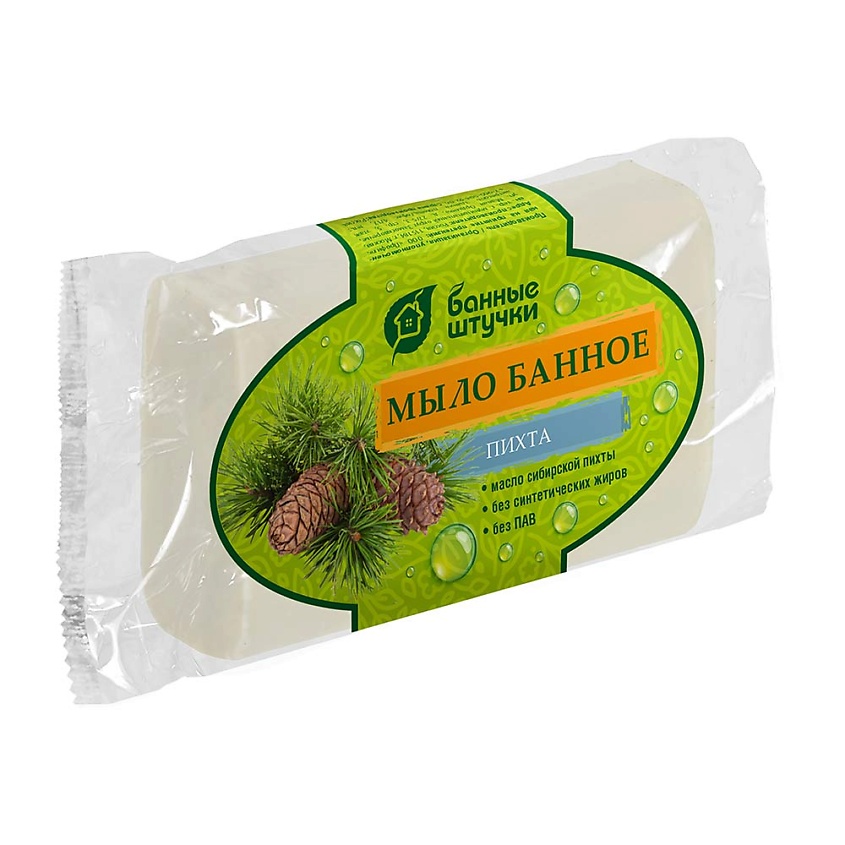 Туалетные мыла БАННЫЕ ШТУЧКИ Мыло кусковое Банное «Пихта» – купить в ...
