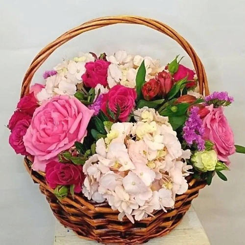 фото Vornikov bouquets корзина с цветами притяжение