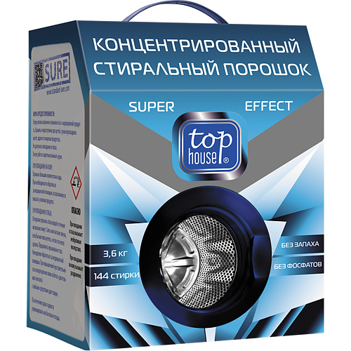 TOP HOUSE Концентрированный стиральный порошок Super effect 3600.0, Концентрированный стиральный порошок Super effect
TOP HOUSE Концентрированный стиральный порошок Super effect 3600.0, Концентрированный стиральный порошок Super effect