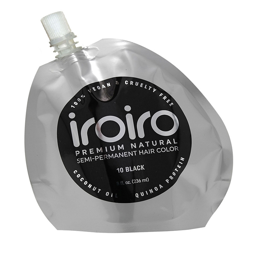 Краски для волос IROIRO Семи-перманентный краситель для волос 10 BLACK ...