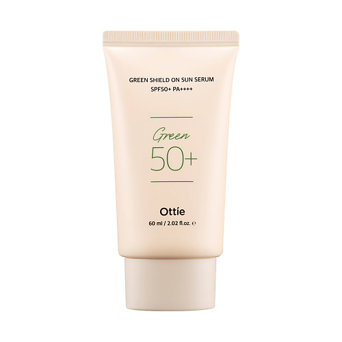 фото Ottie green shield on sun serum spf50 солнцезащитный крем-серум для чувствительной кожи