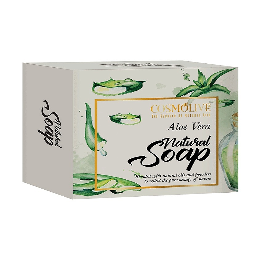 Туалетные мыла COSMOLIVE Мыло натуральное Aloe Vera natural soap