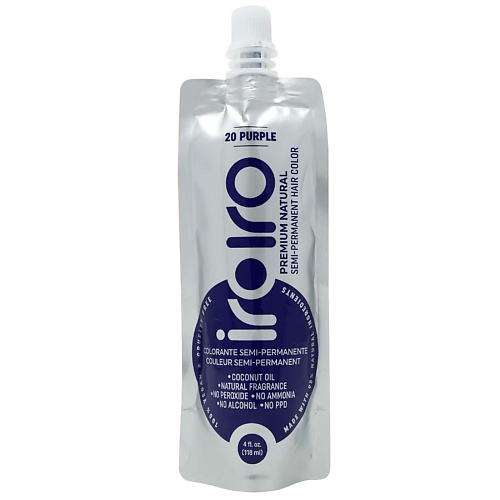 IROIRO Семи-перманентный краситель для волос 20 PURPLE Пурпурный, Семи-перманентный краситель для волос 20 PURPLE Пурпурный
IROIRO Семи-перманентный краситель для волос 20 PURPLE Пурпурный, Семи-перманентный краситель для волос 20 PURPLE Пурпурный