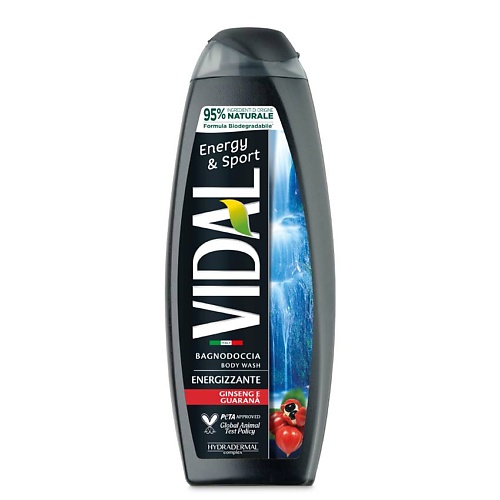 VIDAL Гель для душа Энергия и Спорт Shower Gel Energy And Sports 500, Гель для душа Энергия и Спорт Shower Gel Energy And Sports
VIDAL Гель для душа Энергия и Спорт Shower Gel Energy And Sports 500, Гель для душа Энергия и Спорт Shower Gel Energy And Sports