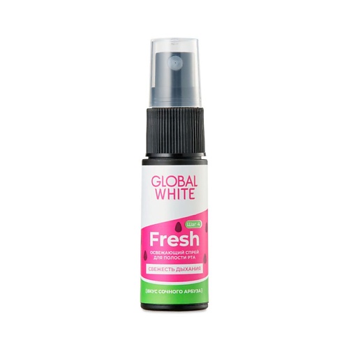 GLOBAL WHITE Освежающий спрей для полости рта со вкусом арбуза Fresh, Освежающий спрей для полости рта со вкусом арбуза Fresh
GLOBAL WHITE Освежающий спрей для полости рта со вкусом арбуза Fresh, Освежающий спрей для полости рта со вкусом арбуза Fresh