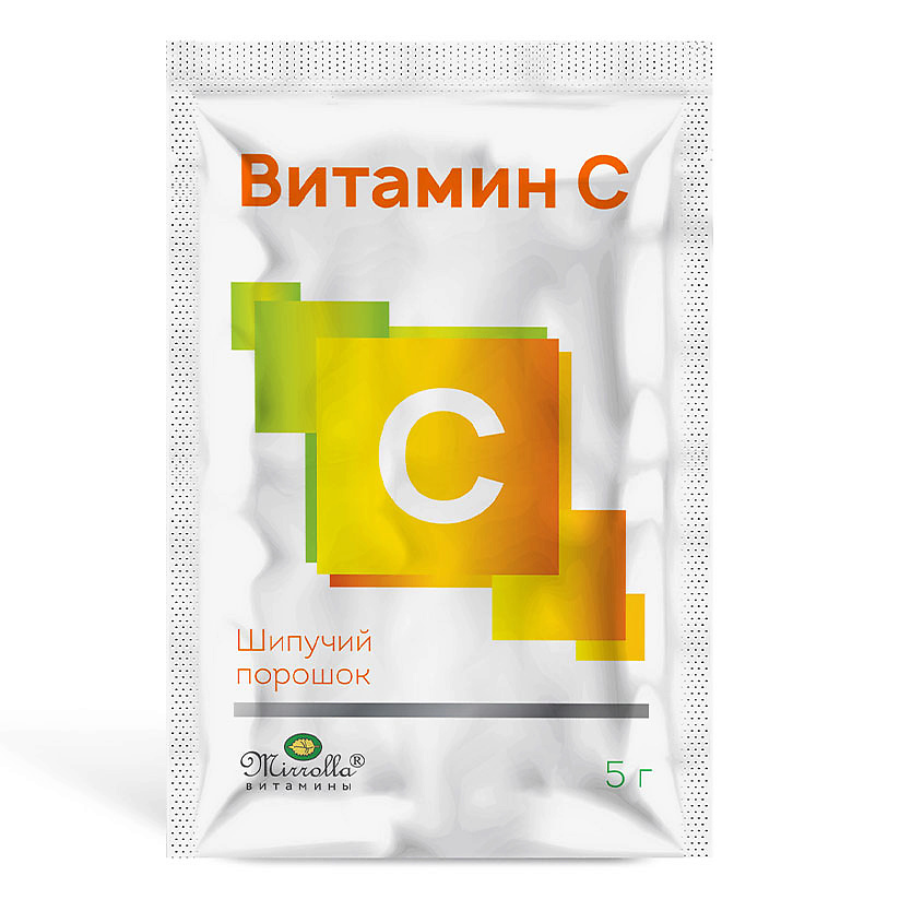 Витамины, антиоксиданты, минералы MIRROLLA Витамин С шипучий порошок 5 ...