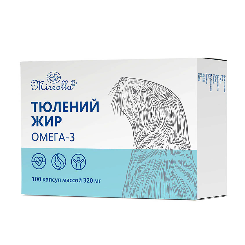 Витамины, антиоксиданты, минералы MIRROLLA БАД к пище Тюлений жир ...