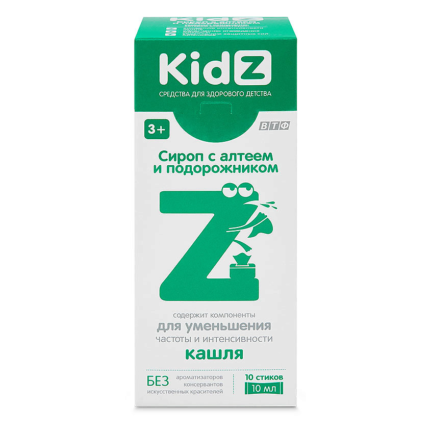 БАДы при простуде KIDZ Сироп для детей с алтеем и подорожником – купить ...