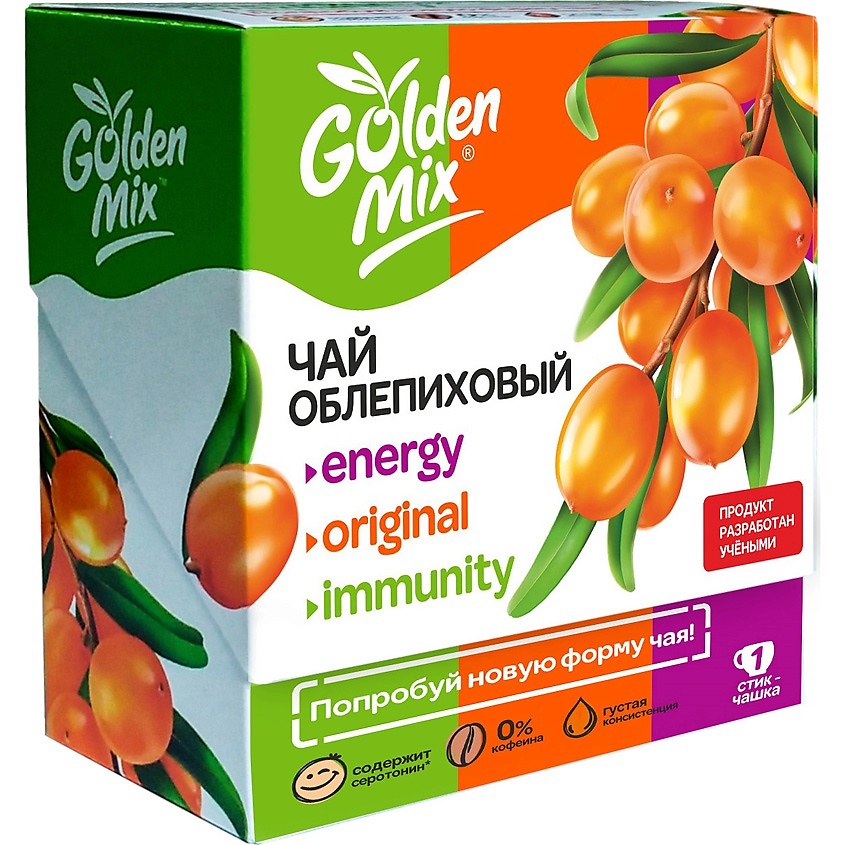 БАДы для улучшения обмена веществ ПРОАПТЕКА Облепиховый чай Golden Mix ...