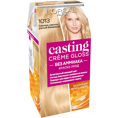 L'ORÉAL PARIS Стойкая краска-уход для волос без аммиака Casting Creme Gloss, Стойкая краска-уход для волос без аммиака Casting Creme Gloss
L'ORÉAL PARIS Стойкая краска-уход для волос без аммиака Casting Creme Gloss, Стойкая краска-уход для волос без аммиака Casting Creme Gloss