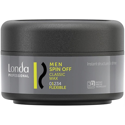 LONDA PROFESSIONAL Воск для волос классический Men Spin Off Classic Wax, Воск для волос классический Men Spin Off Classic Wax
LONDA PROFESSIONAL Воск для волос классический Men Spin Off Classic Wax, Воск для волос классический Men Spin Off Classic Wax