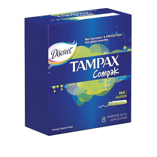 TAMPAX Compak Тампоны женские гигиенические с аппликатором Super Single, Compak Тампоны женские гигиенические с аппликатором Super Single
TAMPAX Compak Тампоны женские гигиенические с аппликатором Super Single, Compak Тампоны женские гигиенические с аппликатором Super Single