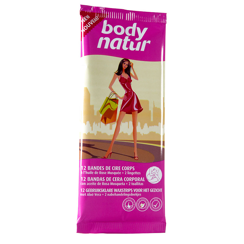 Средства для депиляции BODY NATUR Восковые полоски для тела с ...