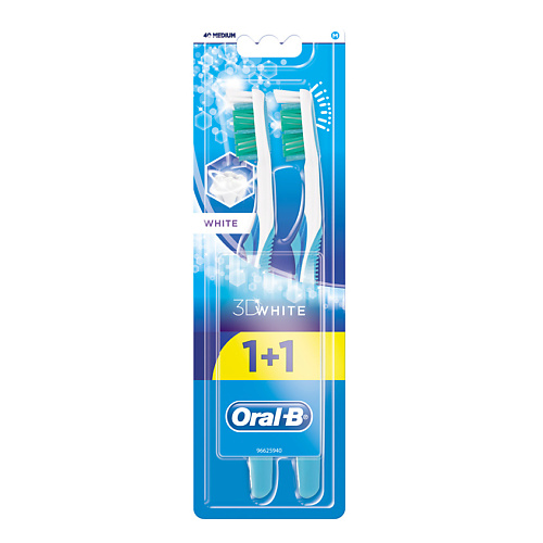 ORAL-B Зубная щетка 3D White Отбеливание 40 средняя, Зубная щетка 3D White Отбеливание 40 средняя
ORAL-B Зубная щетка 3D White Отбеливание 40 средняя, Зубная щетка 3D White Отбеливание 40 средняя