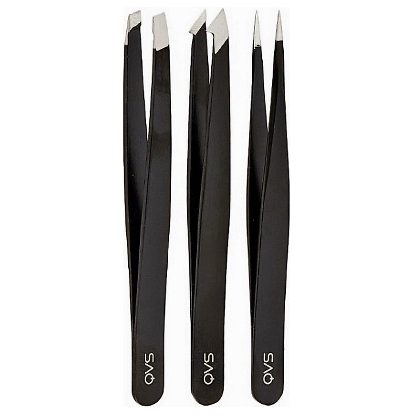 Набор из трех пинцетов точечный, комби, скошенный QVS Пинцеты – купить ...