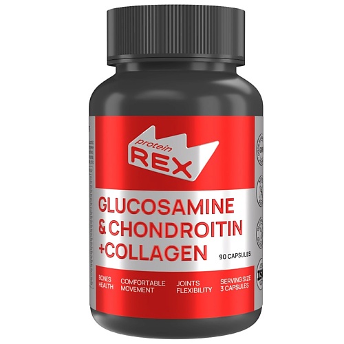 PROTEIN REX Глюкозамин, хондроитин и коллаген "Glucosamine & Chondroitin + Collagen", Глюкозамин, хондроитин и коллаген "Glucosamine & Chondroitin + Collagen"
PROTEIN REX Глюкозамин, хондроитин и коллаген "Glucosamine & Chondroitin + Collagen", Глюкозамин, хондроитин и коллаген "Glucosamine & Chondroitin + Collagen"