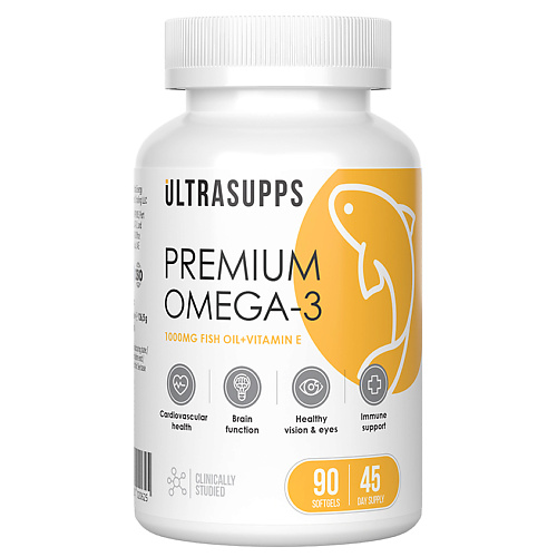 ULTRASUPPS Витаминный комплекс Premium Omega-3, Витаминный комплекс Premium Omega-3
ULTRASUPPS Витаминный комплекс Premium Omega-3, Витаминный комплекс Premium Omega-3