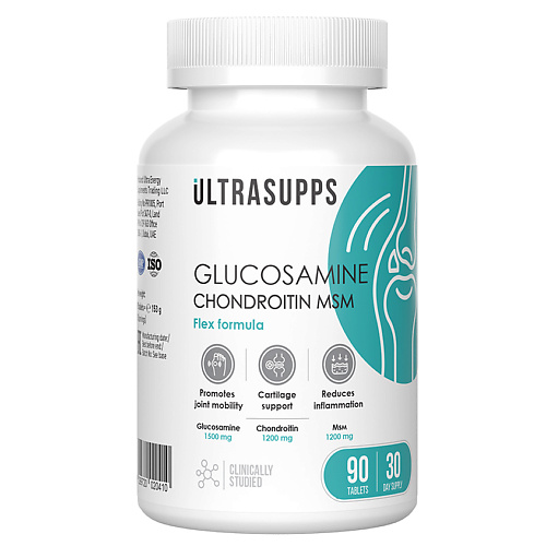 ULTRASUPPS Комплекс для суставов и связок Glucosamine Chondroitin MSM, Комплекс для суставов и связок Glucosamine Chondroitin MSM
ULTRASUPPS Комплекс для суставов и связок Glucosamine Chondroitin MSM, Комплекс для суставов и связок Glucosamine Chondroitin MSM