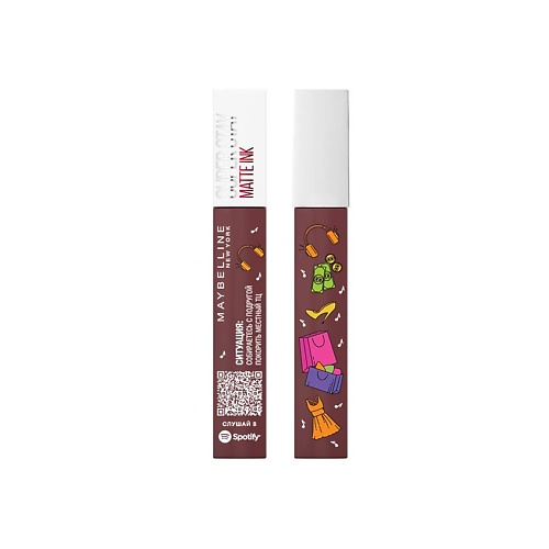 MAYBELLINE NEW YORK Суперстойкая жидкая матовая помада для губ "Super Stay Matte Ink" x Spotify, Суперстойкая жидкая матовая помада для губ "Super Stay Matte Ink" x Spotify
MAYBELLINE NEW YORK Суперстойкая жидкая матовая помада для губ "Super Stay Matte Ink" x Spotify, Суперстойкая жидкая матовая помада для губ "Super Stay Matte Ink" x Spotify