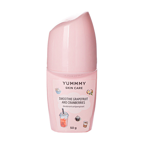YUMMMY Дезодорант-антиперспирант шариковый Smoothie Grapefruit and Cranberries 50, Дезодорант-антиперспирант шариковый Smoothie Grapefruit and Cranberries
YUMMMY Дезодорант-антиперспирант шариковый Smoothie Grapefruit and Cranberries 50, Дезодорант-антиперспирант шариковый Smoothie Grapefruit and Cranberries