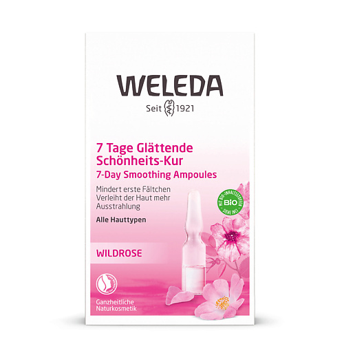 WELEDA Розовый разглаживающий концентрат Wild Rose 7-Day Smoothing Night Ampoules-7st, Розовый разглаживающий концентрат Wild Rose 7-Day Smoothing Night Ampoules-7st
WELEDA Розовый разглаживающий концентрат Wild Rose 7-Day Smoothing Night Ampoules-7st, Розовый разглаживающий концентрат Wild Rose 7-Day Smoothing Night Ampoules-7st