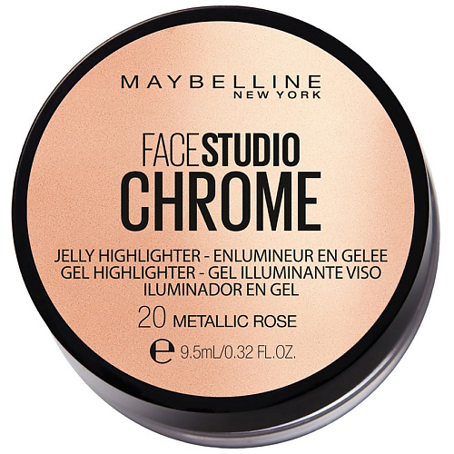 MAYBELLINE NEW YORK Гелевый хайлайтер "Face Studio Chrome", Гелевый хайлайтер "Face Studio Chrome"
MAYBELLINE NEW YORK Гелевый хайлайтер "Face Studio Chrome", Гелевый хайлайтер "Face Studio Chrome"