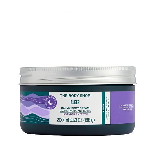 THE BODY SHOP Расслабляющий крем для тела Sleep Lavender & Vetuver с натуральными эфирными маслам 200.0, Расслабляющий крем для тела Sleep Lavender & Vetuver с натуральными эфирными маслам
THE BODY SHOP Расслабляющий крем для тела Sleep Lavender & Vetuver с натуральными эфирными маслам 200.0, Расслабляющий крем для тела Sleep Lavender & Vetuver с натуральными эфирными маслам