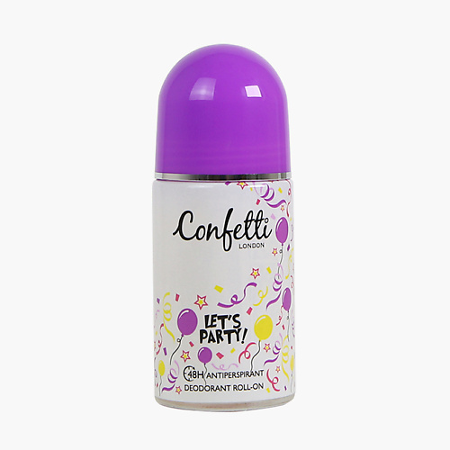 CONFETTI Дезодорант-антиперспирант роликовый Let's Party, Дезодорант-антиперспирант роликовый Let's Party
CONFETTI Дезодорант-антиперспирант роликовый Let's Party, Дезодорант-антиперспирант роликовый Let's Party