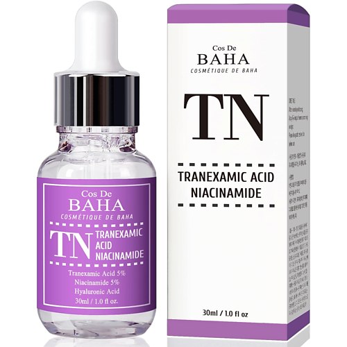 COS DE BAHA Сыворотка для лица ТРАНЕКСАМОВАЯ КИСЛОТА TN Tranexamic Serum 70.0, Сыворотка для лица ТРАНЕКСАМОВАЯ КИСЛОТА TN Tranexamic Serum
COS DE BAHA Сыворотка для лица ТРАНЕКСАМОВАЯ КИСЛОТА TN Tranexamic Serum 70.0, Сыворотка для лица ТРАНЕКСАМОВАЯ КИСЛОТА TN Tranexamic Serum