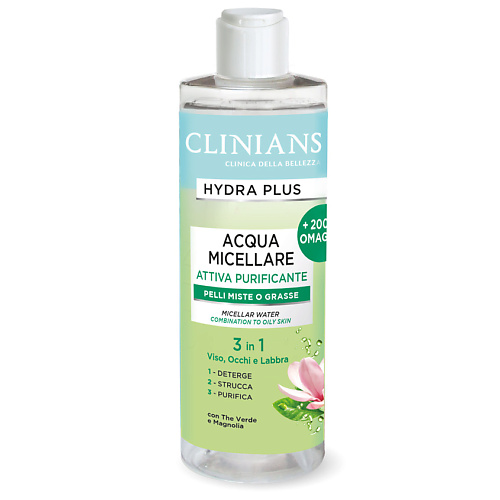 CLINIANS Мицеллярная вода для жирной кожи Hydra Plus, Мицеллярная вода для жирной кожи Hydra Plus
CLINIANS Мицеллярная вода для жирной кожи Hydra Plus, Мицеллярная вода для жирной кожи Hydra Plus