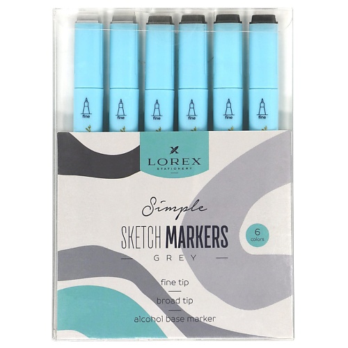 LOREX Маркеры для рисования LOREX SIMPLE GRAY 2/6 мм, Маркеры для рисования LOREX SIMPLE GRAY 2/6 мм
LOREX Маркеры для рисования LOREX SIMPLE GRAY 2/6 мм, Маркеры для рисования LOREX SIMPLE GRAY 2/6 мм