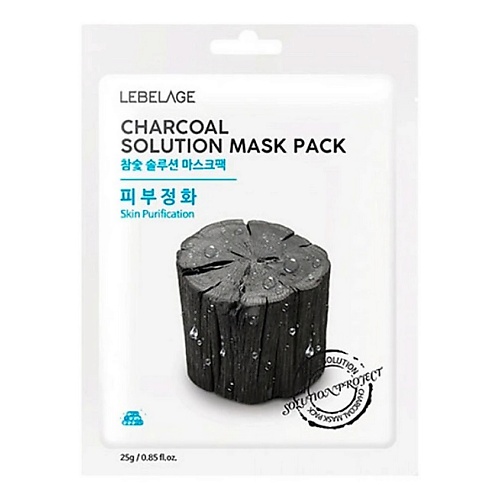 LEBELAGE Тканевая маска с древесным углем CHARCOAL SOLUTION 25.0, Тканевая маска с древесным углем CHARCOAL SOLUTION
LEBELAGE Тканевая маска с древесным углем CHARCOAL SOLUTION 25.0, Тканевая маска с древесным углем CHARCOAL SOLUTION