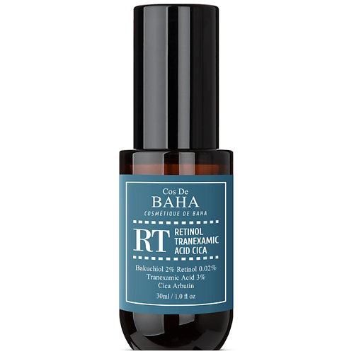 COS DE BAHA Сыворотка для лица против пигментации RT Retinol Tranexamic Serum 70.0, Сыворотка для лица против пигментации RT Retinol Tranexamic Serum
COS DE BAHA Сыворотка для лица против пигментации RT Retinol Tranexamic Serum 70.0, Сыворотка для лица против пигментации RT Retinol Tranexamic Serum