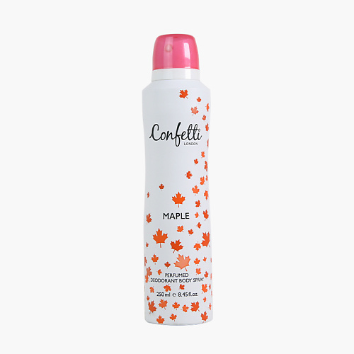 CONFETTI Дезодорант-спрей для тела парфюмированный Maple, Дезодорант-спрей для тела парфюмированный Maple
CONFETTI Дезодорант-спрей для тела парфюмированный Maple, Дезодорант-спрей для тела парфюмированный Maple
