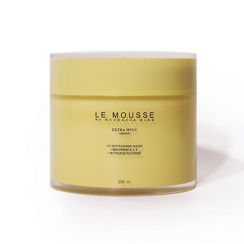 LE MOUSSE BY NECHAEVA OLGA EXTRA МУСС для тела "Дыня" 250.0, EXTRA МУСС для тела "Дыня"
LE MOUSSE BY NECHAEVA OLGA EXTRA МУСС для тела "Дыня" 250.0, EXTRA МУСС для тела "Дыня"