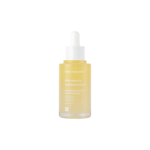 FACE REPUBLIC Сыворотка для лица придающая сияние с витаминами Vita capsule luminous serum, Сыворотка для лица придающая сияние с витаминами Vita capsule luminous serum
FACE REPUBLIC Сыворотка для лица придающая сияние с витаминами Vita capsule luminous serum, Сыворотка для лица придающая сияние с витаминами Vita capsule luminous serum