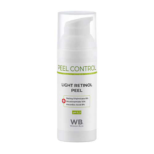 WOMAN`S BLISS Пилинг ретиноловый легкий Peel Control 50.0, Пилинг ретиноловый легкий Peel Control
WOMAN`S BLISS Пилинг ретиноловый легкий Peel Control 50.0, Пилинг ретиноловый легкий Peel Control