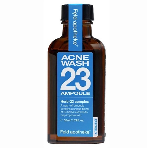 FELD APOTHEKE Смываемая сыворотка для кожи с акне Acne Wash 23 Ampoule 53.0, Смываемая сыворотка для кожи с акне Acne Wash 23 Ampoule
FELD APOTHEKE Смываемая сыворотка для кожи с акне Acne Wash 23 Ampoule 53.0, Смываемая сыворотка для кожи с акне Acne Wash 23 Ampoule