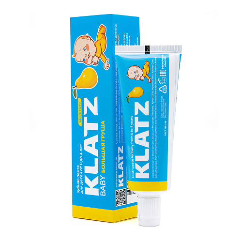 KLATZ Зубная паста для детей BABY БОЛЬШАЯ ГРУША, без фтора, Зубная паста для детей BABY БОЛЬШАЯ ГРУША, без фтора
KLATZ Зубная паста для детей BABY БОЛЬШАЯ ГРУША, без фтора, Зубная паста для детей BABY БОЛЬШАЯ ГРУША, без фтора