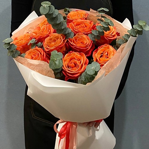 АЗАЛИЯ FLOWER PUB Букет из 11 оранжевых роз с эвкалиптом, Букет из 11 оранжевых роз с эвкалиптом
АЗАЛИЯ FLOWER PUB Букет из 11 оранжевых роз с эвкалиптом, Букет из 11 оранжевых роз с эвкалиптом