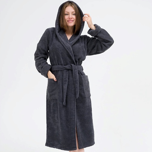BIO TEXTILES Халат махровый женский с капюшоном Dark Grey, Халат махровый женский с капюшоном Dark Grey
BIO TEXTILES Халат махровый женский с капюшоном Dark Grey, Халат махровый женский с капюшоном Dark Grey