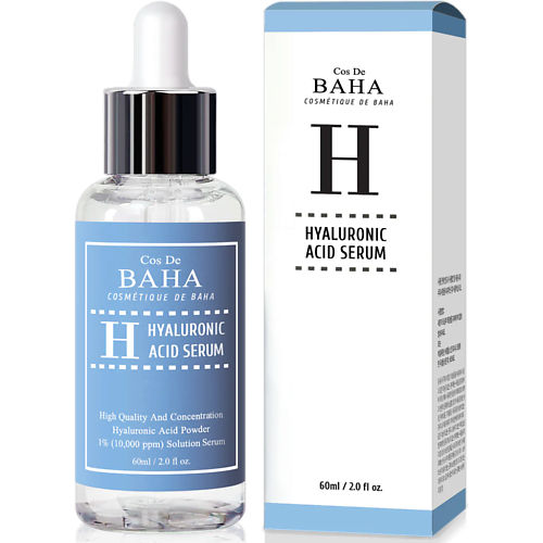 COS DE BAHA Сыворотка для лица ГИАЛУРОНОВАЯ КИСЛОТА H60 Hyaluronic Serum 89.0, Сыворотка для лица ГИАЛУРОНОВАЯ КИСЛОТА H60 Hyaluronic Serum
COS DE BAHA Сыворотка для лица ГИАЛУРОНОВАЯ КИСЛОТА H60 Hyaluronic Serum 89.0, Сыворотка для лица ГИАЛУРОНОВАЯ КИСЛОТА H60 Hyaluronic Serum
