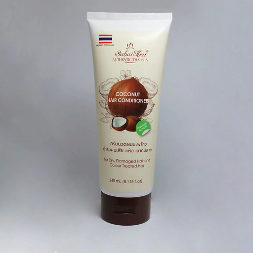 SABAI THAI AUTHENTIC THAI SPA Кондиционер для волос с кокосовым маслом 240, Кондиционер для волос с кокосовым маслом
SABAI THAI AUTHENTIC THAI SPA Кондиционер для волос с кокосовым маслом 240, Кондиционер для волос с кокосовым маслом