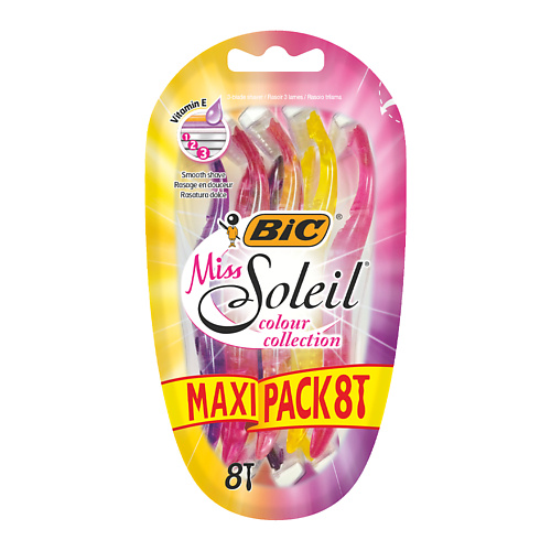 BIC Одноразовые бритвы женские 3 лезвия Miss Soleil 27.0, Одноразовые бритвы женские 3 лезвия Miss Soleil
BIC Одноразовые бритвы женские 3 лезвия Miss Soleil 27.0, Одноразовые бритвы женские 3 лезвия Miss Soleil